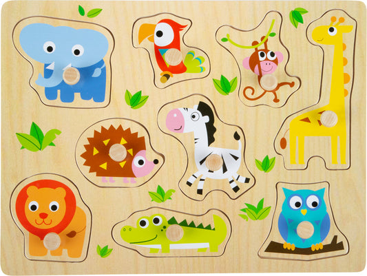 Set puzzle zoo animals