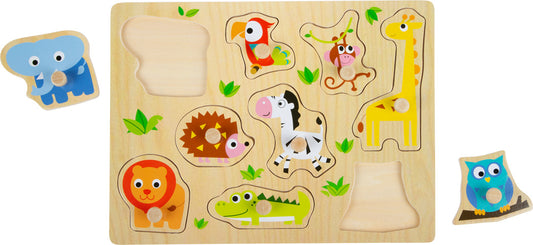 Set puzzle zoo animals