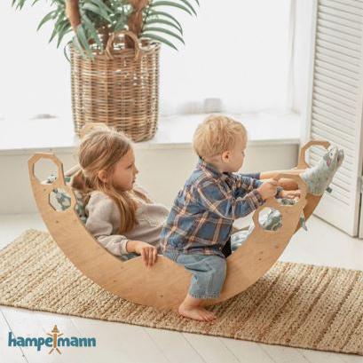 4-in-1 Baby-Gym: Kletterdreieck, Kletterbogen, Rampe & Rutsche – Weiß