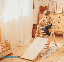 Laden Sie das Bild in den Galerie-Viewer, 2-teiliges Baby-Gym: Kletterdreieck mit Rampe + Rutsche
