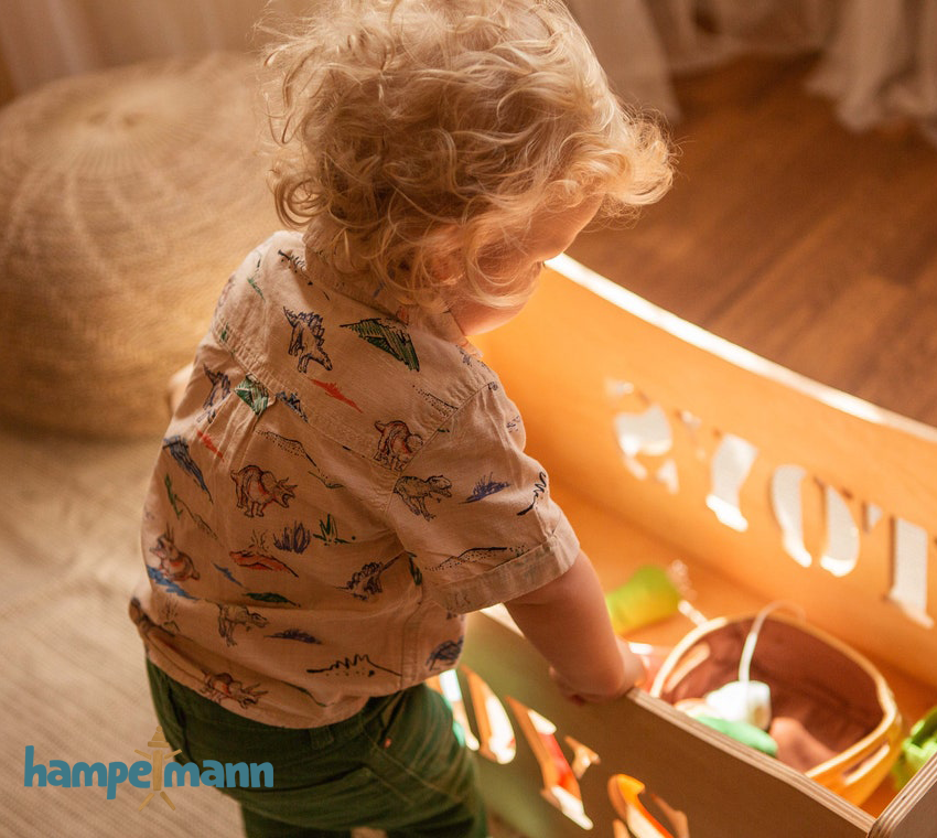 Wooden toy box