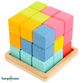 Load image into Gallery viewer, 3D wooden cubes - magical thinking game - phase out
